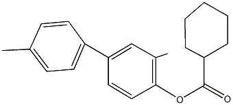 3,4'-dimethyl[1,1'-biphenyl]-4-yl cyclohexanecarboxylate 구조식 이미지