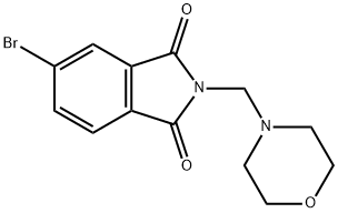 5-bromo-2-(4-morpholinylmethyl)-1H-isoindole-1,3(2H)-dione 구조식 이미지