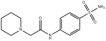 N-[4-(aminosulfonyl)phenyl]-2-(1-piperidinyl)acetamide 구조식 이미지