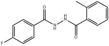 N'-(4-fluorobenzoyl)-2-methylbenzohydrazide 구조식 이미지