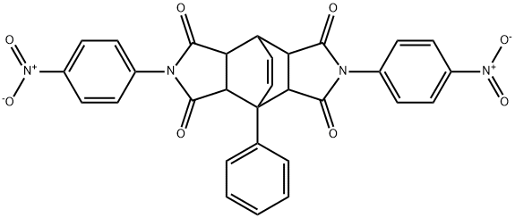 4,10-bis{4-nitrophenyl}-1-phenyl-4,10-diazatetracyclo[5.5.2.0~2,6~.0~8,12~]tetradec-13-ene-3,5,9,11-tetrone 구조식 이미지