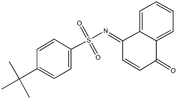 4-tert-butyl-N-(4-oxo-1(4H)-naphthalenylidene)benzenesulfonamide Structure
