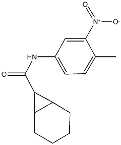 N-{3-nitro-4-methylphenyl}bicyclo[4.1.0]heptane-7-carboxamide 구조식 이미지