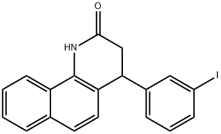 4-(3-iodophenyl)-3,4-dihydrobenzo[h]quinolin-2(1H)-one 구조식 이미지