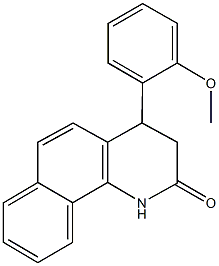 4-(2-methoxyphenyl)-3,4-dihydrobenzo[h]quinolin-2(1H)-one 구조식 이미지