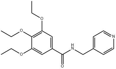 3,4,5-triethoxy-N-(4-pyridinylmethyl)benzamide Structure