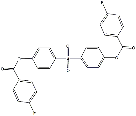 4-({4-[(4-fluorobenzoyl)oxy]phenyl}sulfonyl)phenyl 4-fluorobenzoate Structure