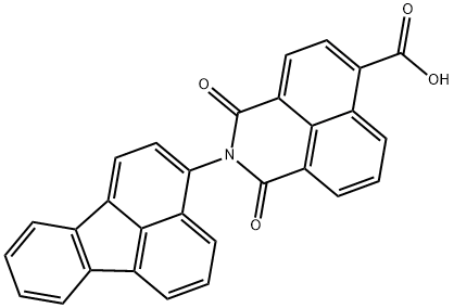 2-(3-fluoranthenyl)-1,3-dioxo-2,3-dihydro-1H-benzo[de]isoquinoline-6-carboxylic acid Structure