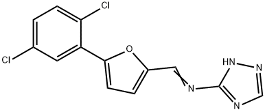 N-{[5-(2,5-dichlorophenyl)-2-furyl]methylene}-N-(4H-1,2,4-triazol-3-yl)amine Structure