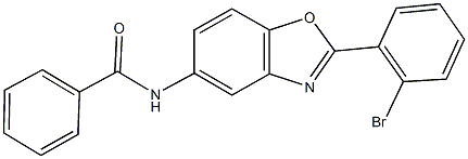 N-[2-(2-bromophenyl)-1,3-benzoxazol-5-yl]benzamide Structure