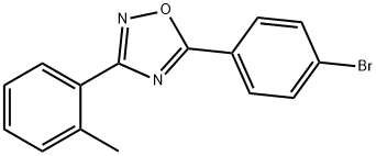 5-(4-bromophenyl)-3-(2-methylphenyl)-1,2,4-oxadiazole 구조식 이미지