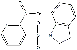 1-({2-nitrophenyl}sulfonyl)indoline 구조식 이미지