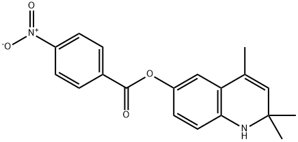 2,2,4-trimethyl-1,2-dihydro-6-quinolinyl 4-nitrobenzoate Structure