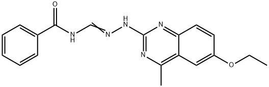 N''-benzoyl-N-(6-ethoxy-4-methyl-2-quinazolinyl)guanidine Structure