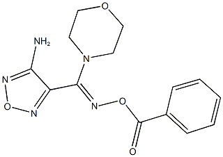 4-[[(benzoyloxy)imino](4-morpholinyl)methyl]-1,2,5-oxadiazol-3-ylamine 구조식 이미지