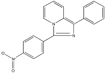 3-{4-nitrophenyl}-1-phenylimidazo[1,5-a]pyridine Structure
