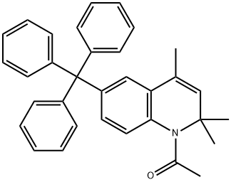 1-acetyl-2,2,4-trimethyl-6-trityl-1,2-dihydroquinoline 구조식 이미지