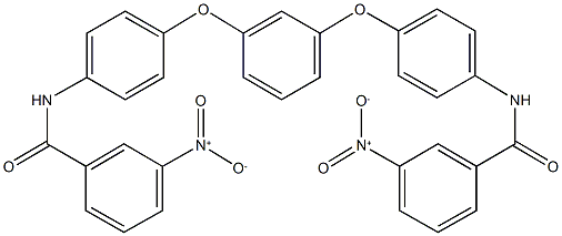 3-nitro-N-(4-{3-[4-({3-nitrobenzoyl}amino)phenoxy]phenoxy}phenyl)benzamide 구조식 이미지
