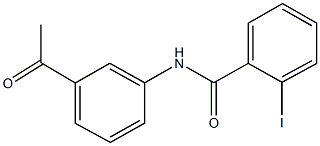 N-(3-acetylphenyl)-2-iodobenzamide 구조식 이미지
