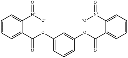 3-({2-nitrobenzoyl}oxy)-2-methylphenyl 2-nitrobenzoate 구조식 이미지