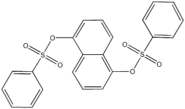 5-[(phenylsulfonyl)oxy]-1-naphthyl benzenesulfonate 구조식 이미지
