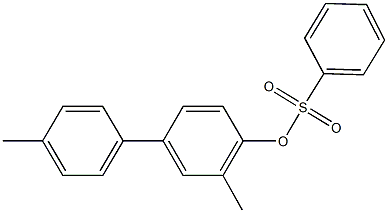 3,4'-dimethyl[1,1'-biphenyl]-4-yl benzenesulfonate 구조식 이미지