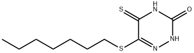6-(heptylsulfanyl)-5-thioxo-4,5-dihydro-1,2,4-triazin-3(2H)-one 구조식 이미지