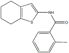 2-methyl-N-(4,5,6,7-tetrahydro-1-benzothien-2-yl)benzamide Structure