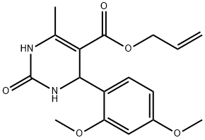 allyl 4-(2,4-dimethoxyphenyl)-6-methyl-2-oxo-1,2,3,4-tetrahydro-5-pyrimidinecarboxylate 구조식 이미지