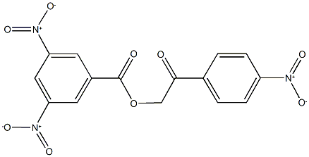 2-{4-nitrophenyl}-2-oxoethyl 3,5-dinitrobenzoate 구조식 이미지