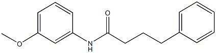 N-(3-methoxyphenyl)-4-phenylbutanamide Structure