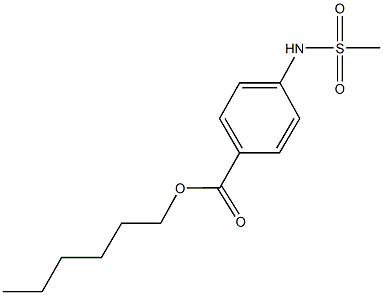 hexyl 4-[(methylsulfonyl)amino]benzoate Structure
