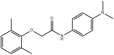 N-[4-(dimethylamino)phenyl]-2-(2,6-dimethylphenoxy)acetamide 구조식 이미지