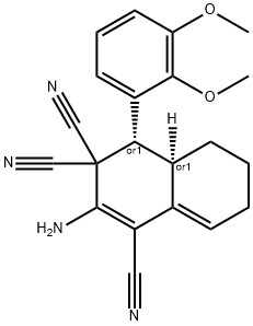 2-amino-4-(2,3-dimethoxyphenyl)-4a,5,6,7-tetrahydro-1,3,3(4H)-naphthalenetricarbonitrile 구조식 이미지