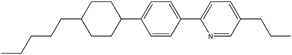 2-[4-(4-pentylcyclohexyl)phenyl]-5-propylpyridine 구조식 이미지