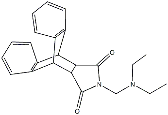 13-[(diethylamino)methyl]-9,10-dihydro-9,10[3,4]pyrrolidinoanthracene-12,14-dione Structure