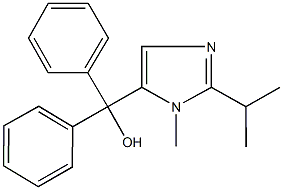 (2-isopropyl-1-methyl-1H-imidazol-5-yl)(diphenyl)methanol Structure