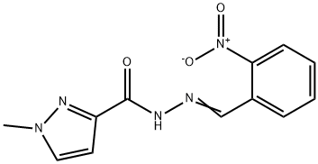 N'-{2-nitrobenzylidene}-1-methyl-1H-pyrazole-3-carbohydrazide Structure