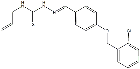 4-[(2-chlorobenzyl)oxy]benzaldehyde N-allylthiosemicarbazone 구조식 이미지
