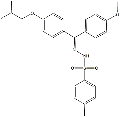 N'-[(4-isobutoxyphenyl)(4-methoxyphenyl)methylene]-4-methylbenzenesulfonohydrazide Structure