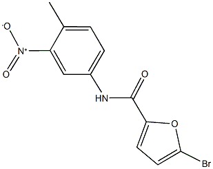 5-bromo-N-{3-nitro-4-methylphenyl}-2-furamide Structure