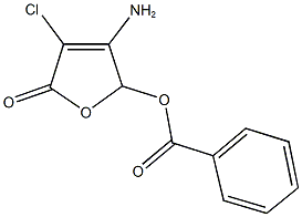 3-amino-4-chloro-5-oxo-2,5-dihydro-2-furanyl benzoate Structure