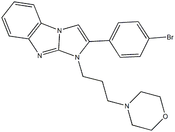 2-(4-bromophenyl)-1-[3-(4-morpholinyl)propyl]-1H-imidazo[1,2-a]benzimidazole 구조식 이미지