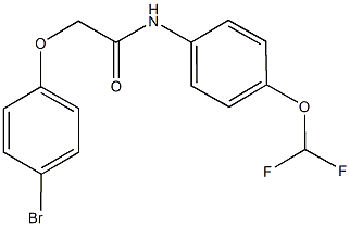 2-(4-bromophenoxy)-N-[4-(difluoromethoxy)phenyl]acetamide Structure