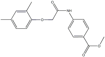 methyl 4-{[(2,4-dimethylphenoxy)acetyl]amino}benzoate Structure