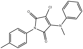 3-chloro-4-(methylanilino)-1-(4-methylphenyl)-1H-pyrrole-2,5-dione Structure