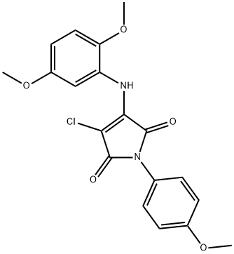 3-chloro-4-(2,5-dimethoxyanilino)-1-(4-methoxyphenyl)-1H-pyrrole-2,5-dione Structure