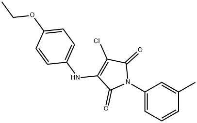 3-chloro-4-(4-ethoxyanilino)-1-(3-methylphenyl)-1H-pyrrole-2,5-dione Structure