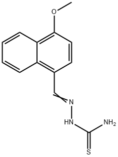 4-methoxy-1-naphthaldehyde thiosemicarbazone Structure