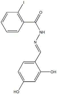 N'-(2,4-dihydroxybenzylidene)-2-iodobenzohydrazide 구조식 이미지